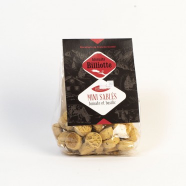 Mini sablés tomate et basilic